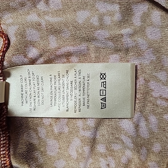 Free People Women's Marsaille Mini Dress Rust Combo Size Small NWT - Picture 15 of 16